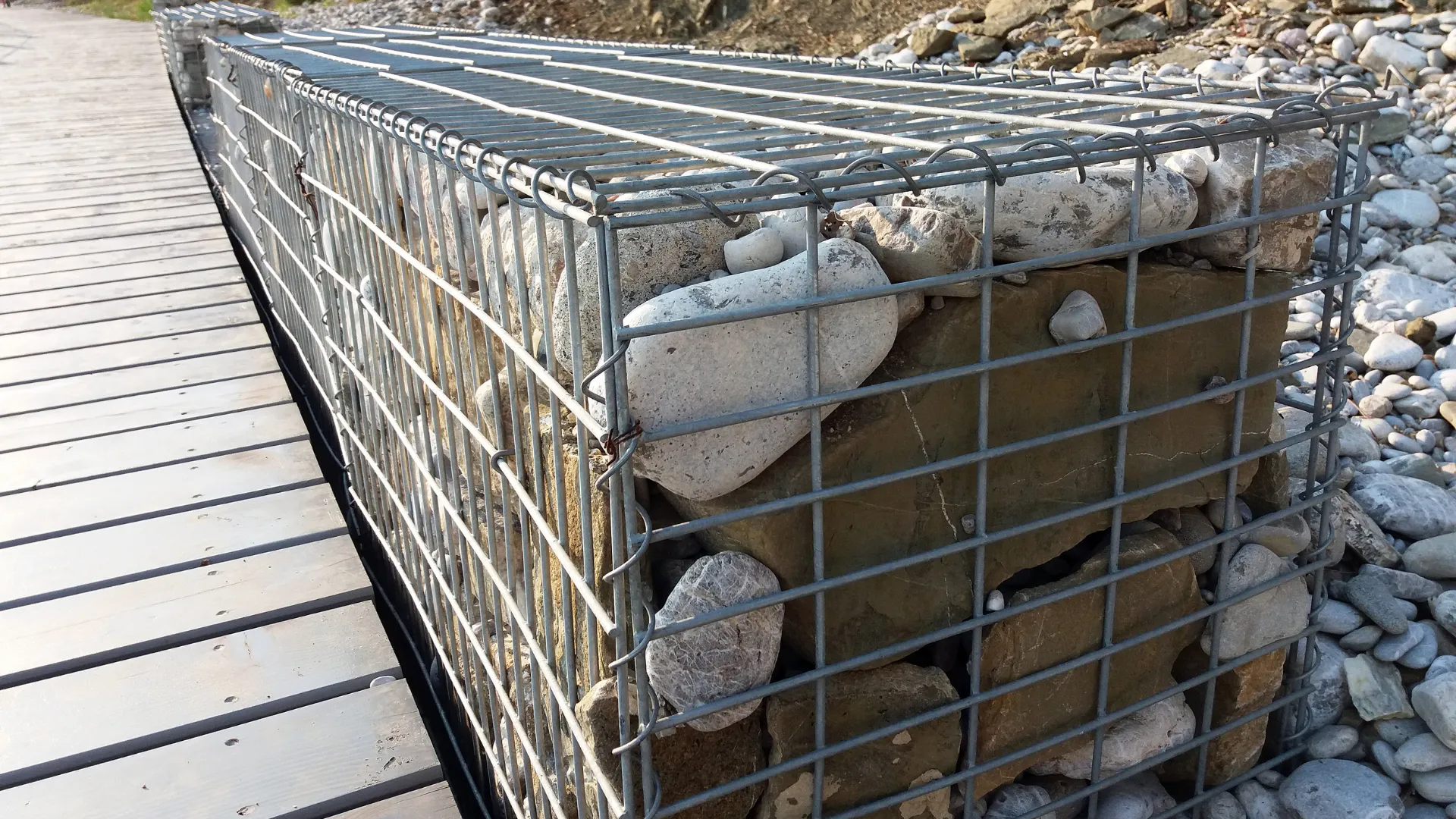 Gabião de arame soldado