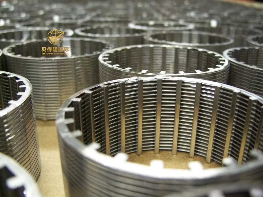 Cilindro de tela de arame em cunha