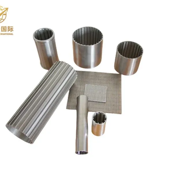 Cilindro de tela de arame em cunha