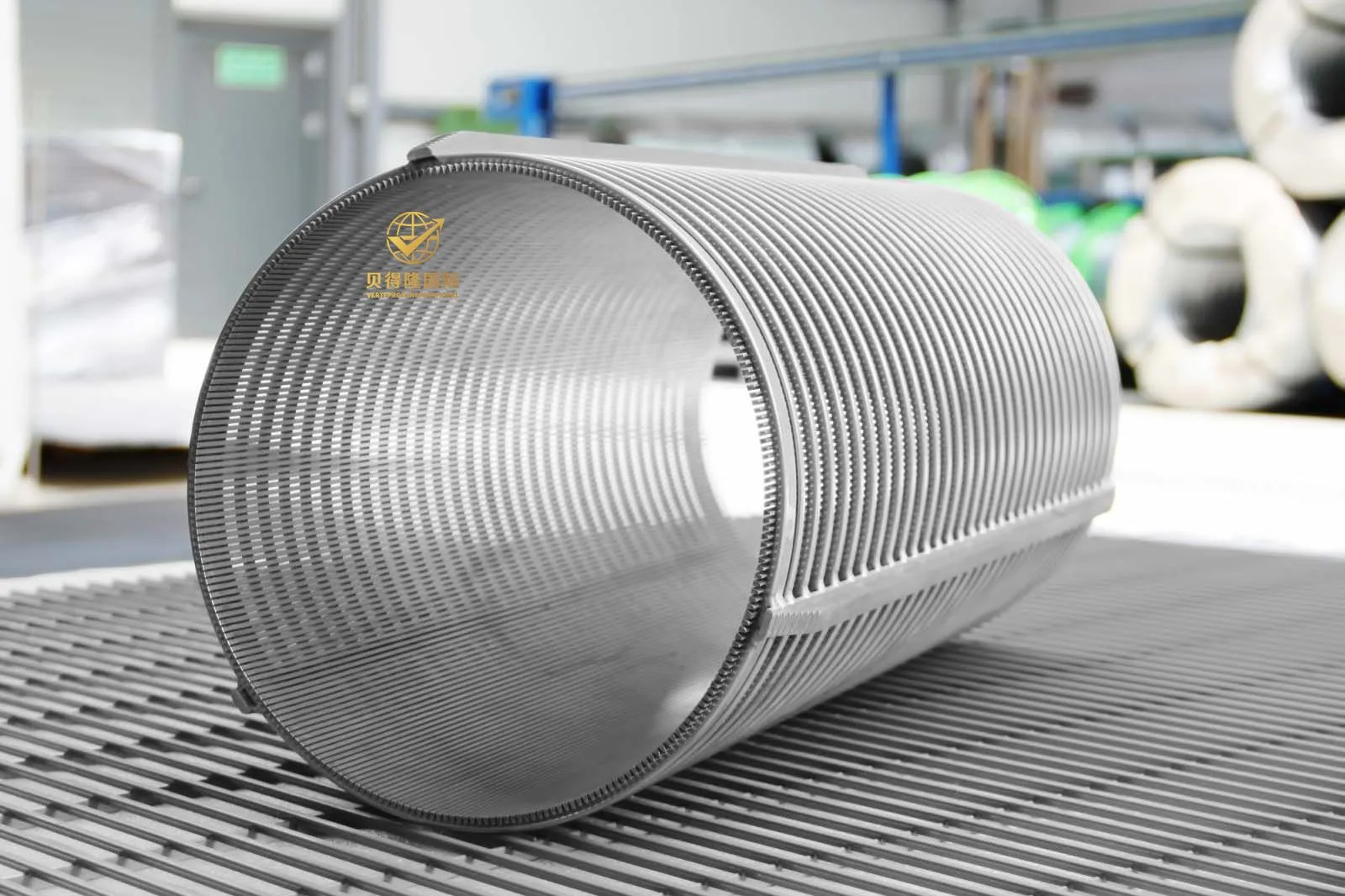 Cilindro de tela de arame em cunha