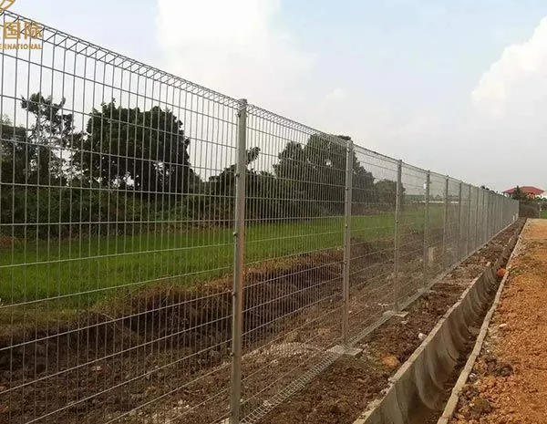 Cerca superior dobrada em brc galvanizado por imersão a quente